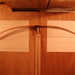 Red oak board bow braced