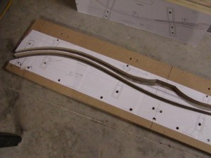 The bow form press with the bow shape cut out